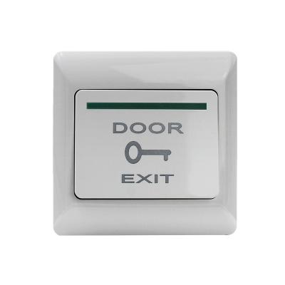 China Fireproof PVC Door Exit Push Button NO NC COM Plastic Series Back Box Optional for sale