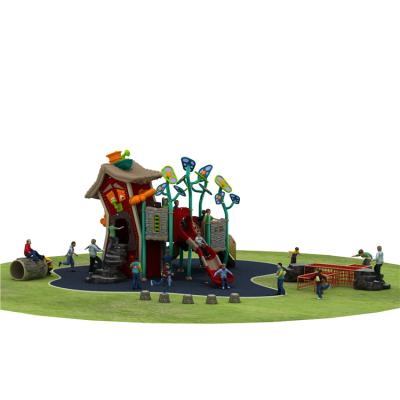 China New Classic Fun 15years Kids Outdoor Playground Equipment With Slide Treehouse For Sale for sale