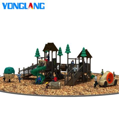 China Imported LLDPE steel pipe +galvanized rubber wooden playground toy kids playground mat outdoor playground equipment for sale