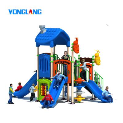 China 2-6years YL-E016 Mini Kindergarten Series Plastic Slides commercial playground equipment outdoor playground for sale for sale