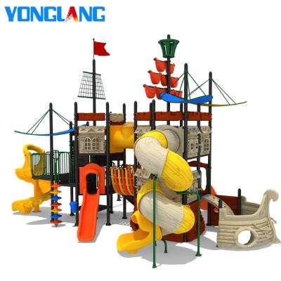 China 15years YL55297-01 kids plastic pirate ship luxury outdoor playground for kids playground for sale