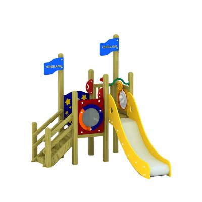 China 3-12years YL-M041 Popular Amusement Park Games Equipment Kindergarten Outdoor Wooden Playground For Children for sale