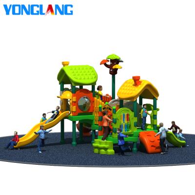 China Outdoor Outdoor Preschool Playground Equipment Plastic Playground Slide For Kids for sale