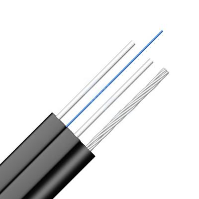 China FTTH FTTB FTTX Network Shenzhen factory price G652/G655/G657 outdoor best ftth 1core drop cable Telkom GALVANIZED steel wire stranded telecom for sale