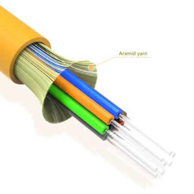 China SM Singlemode Multicore Cable Telecom Communication Factory Price Indoor Gjfjv Fiber Optic Unshielded Cable for sale