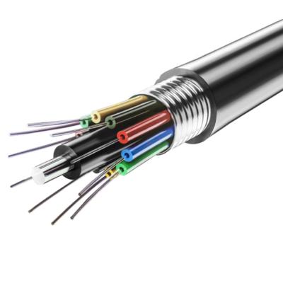 China Outdoor PE HDPE Factory Price Fiber Optic Cable 12/24/48/96 Core GYTS Cable for sale