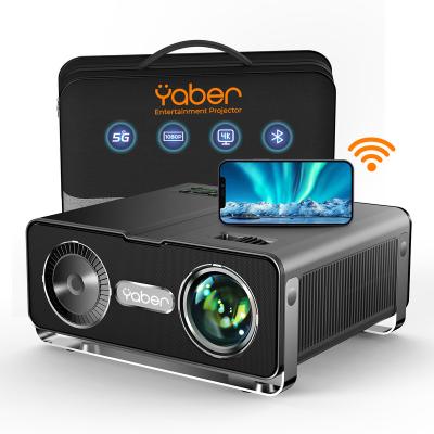 China Full HD 1920*1080p Built-in Native LED Projectors V10 Yaber Speakers Support 4K Stereo Sound 9500Lumens High Fidelity LCD Home Theater Portable Projectors for sale