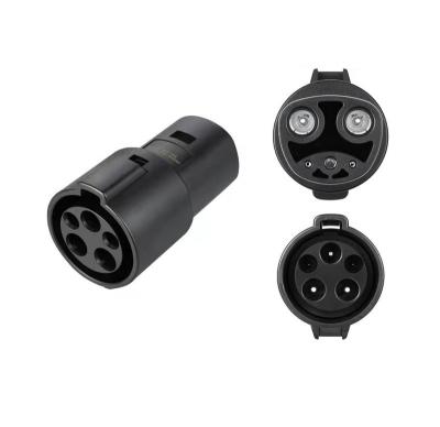 China Electric Vehicle EV Charger J1772 Adapter For Tesla To SAE Plug 60A Connector Adapter for sale