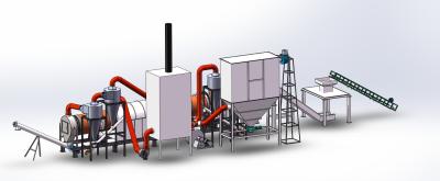 China Efficient Carbonization Kiln With Cyclone Dust Collector For Pollution Free Operation for sale