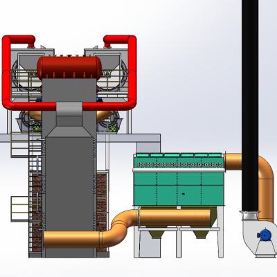 China PLC Control Double Carbonization Furnace High Temperature 400-600C for sale