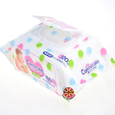 China OEM Cleaning Baby Wipes Disposable 100ct Factory Customized EDI Pure Water Baby Wet Wipes for sale