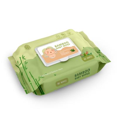 China Eco-Friendly Organic Biodegradable SKIN CARE Bamboo Sensitive Skin Wholesale Baby Wipes for sale