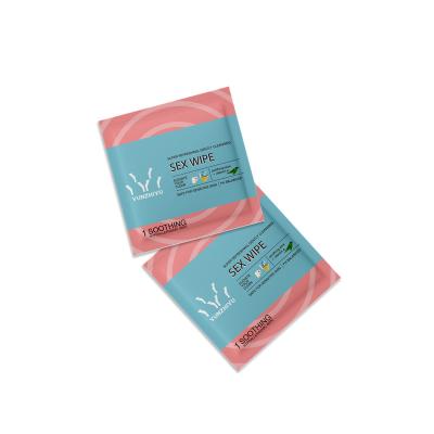 China 100% Organic Cotton Intimate Wipes Sex Cleaning Wet Wipes for sale