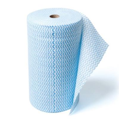 China Sustainable Kitchen Multifunctional Nonwoven Spunlace Cleaning Cloth Wipes Roll for sale