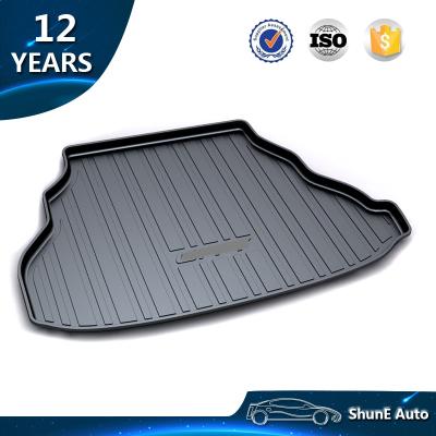 China Non Slip 3D TPO Trunk Mat Waterproof Waterproof Cargo Liner For TOWN 2009-2014 Auto Cargo Tray Boot Mat Sedan Car Accessories for sale