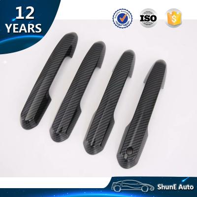 China ABS Carbon Fiber New Arrive ABS Carbon Fiber RAV 4 Exterior Door Handle Cover For 2019 Auto Door RAV4 Vapor Trim Accessories for sale