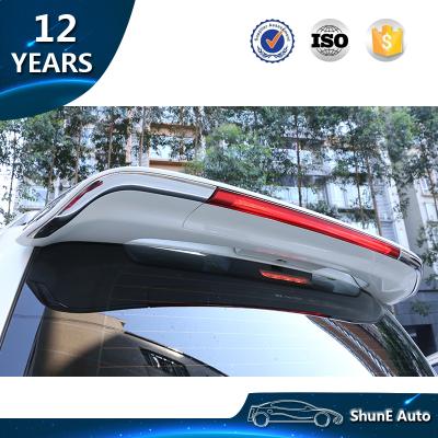 China ABS Pearl White FJ200 Rear Spoiler For Land Cruiser LC200 Tail Lip Spoiler Roof Wing With LED Light Auto Accessories for sale