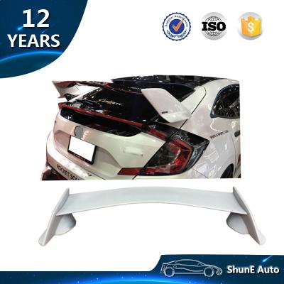 China The new ABS are coming! ABSRear High Quality Spoiler For 2016-2018 Civic Sedan Tail Lip Spoiler Roof Wing TR Type Hatchback Auto Accessories for sale