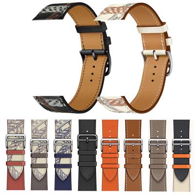 China New Arrival Luxury Genuine Leather Band 2022 Series Easy 7 6 5 4 3 2 1 Se Strap For 38mm 40mm 42mm 44mm Women Lady Girl for sale