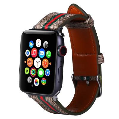 China Classic Luxury Quality For 38mm 40mm Apple Watch Bands For iwatch Strap Control Watch Band 42mm 44mm I I Leather Watch Band for sale