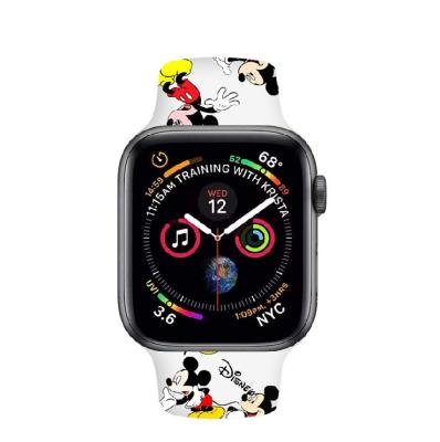 China Fashion Customized 38mm/40mm/42mm/44mm Cartoon Mouse Band Buckle Watch Strap China Factory for sale