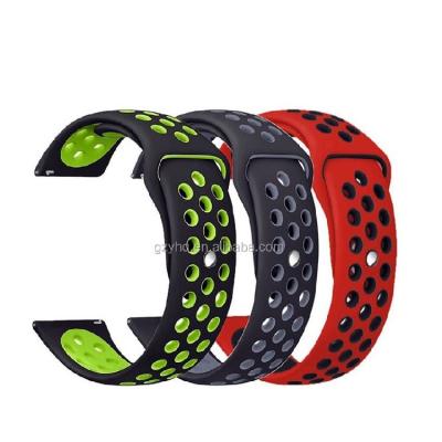 China Colorful Silicone Rubber Band For S3 22mm Watch Band Strap Strap For S2 20mm Classic Gear S3 Sport for sale