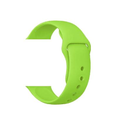 China Soft Replacement Silicone Strap Replacement Soft Silicone Smart Green Strap For Apple Watch 1/2/3/4/5 for sale