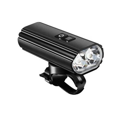 China New Design High Performance 1800 Lumen 4800 mAh IPX6 Aluminum Bike Led Front Light for sale