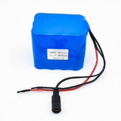 China Consumer Electronics 3S4P 11.1V 12.6V 8000mAh 8800mAh 10000mAh 10400mAh 12000mAh Large Capacity Rechargeable Li-ion 18650 Battery Pack for sale