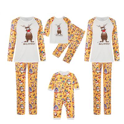 China 2021 Wholesale Striped Holiday Halloween Matching Set QUICK DRY Christmas Family Pajamas Children Kids Pajamas for sale