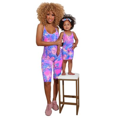 China Mommy and Me Pajamas New Arrival QUICK DRY Kids Onesie Mommy and Me Pajamas Onesie Outfits Summer Clothing for sale