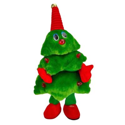 China Custom Plush Electric Singing Tree Toy Dancing Christmas Tree Doll Battery Dancing Sound Dancing Tree for sale