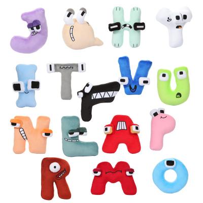 China New Cotton Toys ABCD Alphabet Lore Plush For Kid Plush Alphabet Letter Toys for sale