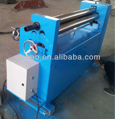 China Stainless Steel Mechanical Three-Roller Symmetric Rolling Mill / Membrane Rolling Machine for sale