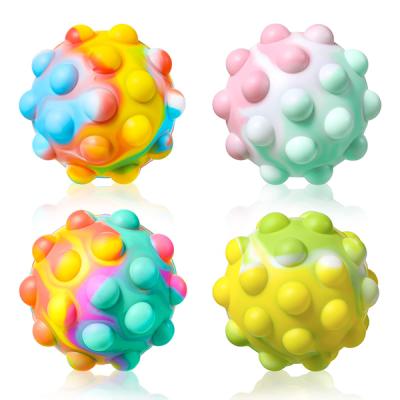 China Kids Educational Toys 3D Toys Pop Fidget Ball Popper Portable Anti Stress Squeeze Balls Anti Strain Game With Bubble for sale