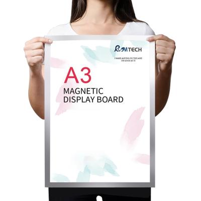 China A6 Size Plastic Poster Frame Poster Display Frame Magnetic Photo Pocket Frame Self Adhesive for sale