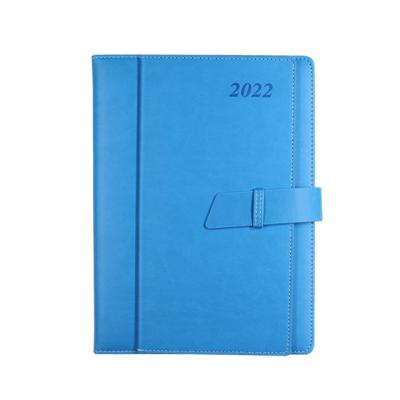 China Wholesale B5 Hardcover Diary PU Cover Loop Design Pocket Daily Planner Multi Organizer Pocket Work Planner Monthly Calendar Notebook for sale