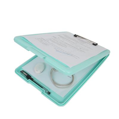 China Factory Price New Plastic Custom Clipboard Storage Folder With Pen Holder for sale