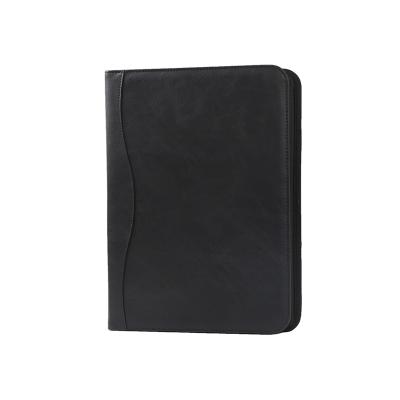 China Hot Sales Leather Custom 3 Ring Binder Padfolios Folder Leather Folder for sale