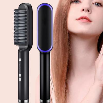 China Wholesale Hotel Professional Hair Styling Portable Ceramic Hair Straightener Hot Comb Styling Machine Flat Iron Hair Straighteners for sale