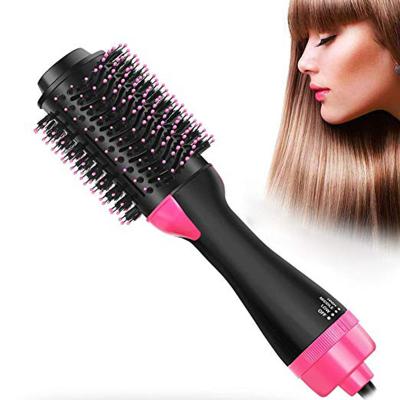 China Hotel One Step Hair Dryer and Volumizer 3-in-1 Hair Comb Brush Straighten Electric Hot Airbrush for sale