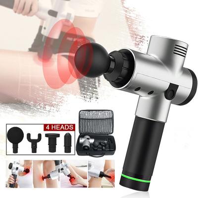 China 2020 Electric Gun Massage Gun Fascia Body Massage Gun Low Noise Handheld Deep Muscle Massager for sale