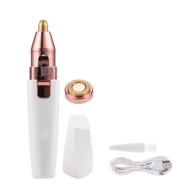 China Mini Eyebrow Trimmer Hair Removal Pen Electric Eyebrow Trimmer Shaver Effective Electric Lipstick Shape For Women for sale