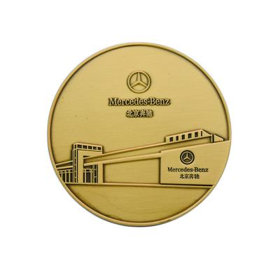 China Europe Hard Enamel 3D Souvenir Double Sided Blank Antique Brass Military Metal Navy Commemorative Challenge Coin for sale