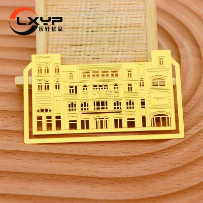 China Global Supplier Customized Pure Copper Nameplate Gold Stainless Steel Metal Card Landmark Business Card Supplier for sale