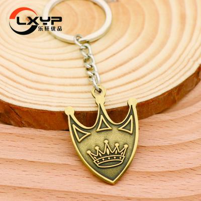 China Wholesale Customized Chinese Factory Global Cheap High Quality Pure Copper Key Chain Antique 3D Metal Fashion Key Chain for sale