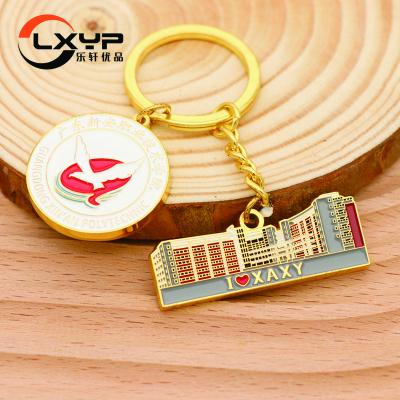 China Factory World Quality Custom Key Chain Metal Casting Zinc Alloy Soft Enamel Logo Custom Key Chain Gold Silver Key Chain for sale