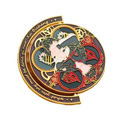 China Wholesale Brand New Europe China Button Badge Star Badge Flash Button for sale