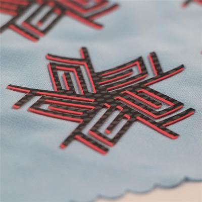 China Custom Clothing.Leather 3d silicone transfer label for clothing for sale