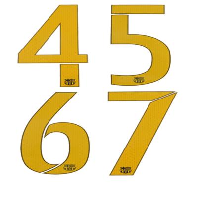 China Soccer Heat Transfer Numbers, Washable Custom Heat Transfer Letters and Numbers, Sports Numbers Heat Transfer Printing for sale